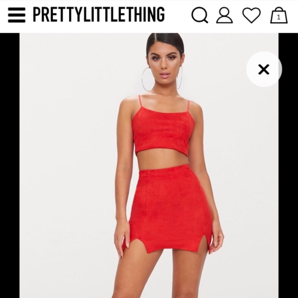 Red Two Piece - image 1
